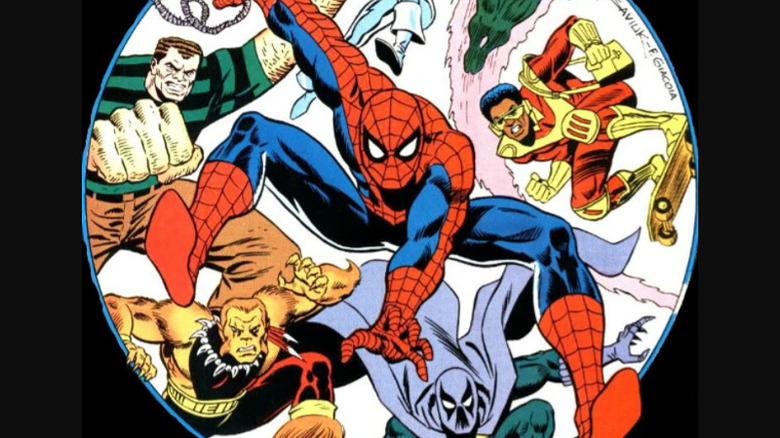 Spider-Man with his former foes