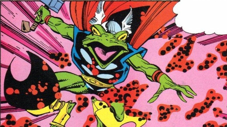 Frog Thor jumping