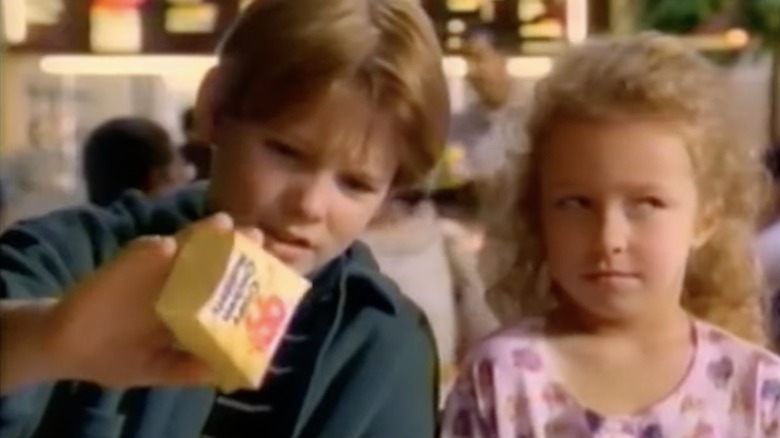 Hayden Panettiere and Billy Kay appearing in Wendy's ad