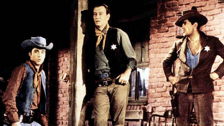 John Wayne stands in Rio Bravo