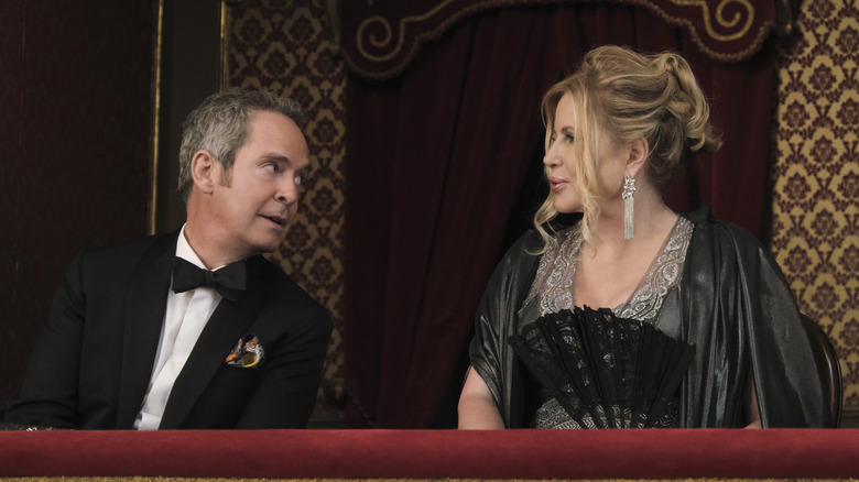 Tom Hollander with Jennifer Coolidge