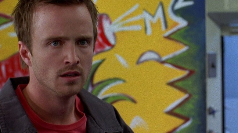 Jesse Pinkman looking concerned