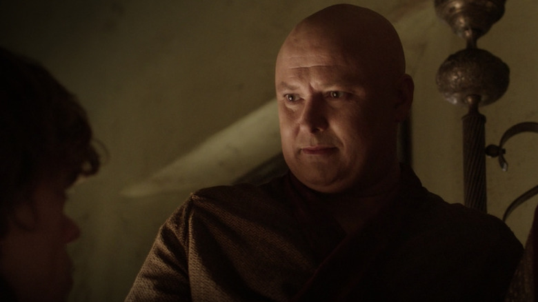 Varys the Spider talking to Tyrion Lannister