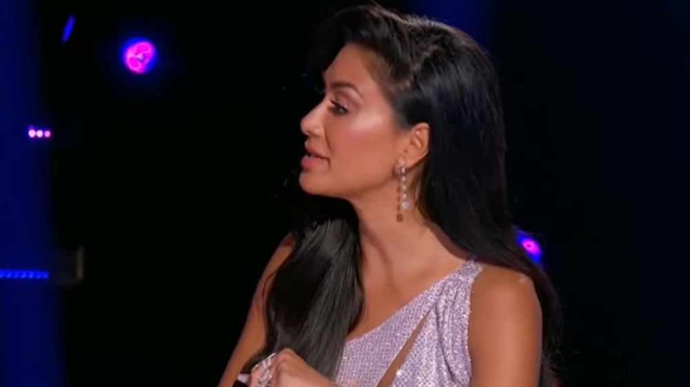 Nicole Scherzinger at judges' table