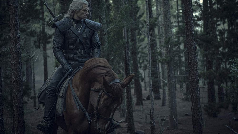 Geralt and his horse Roach on The Witcher