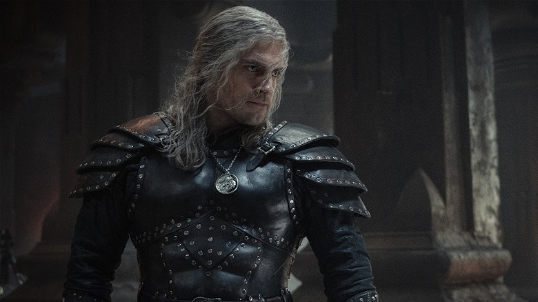 Geralt dressed in armor