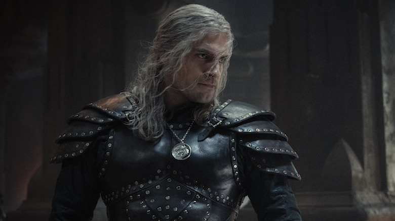 Geralt looking intense