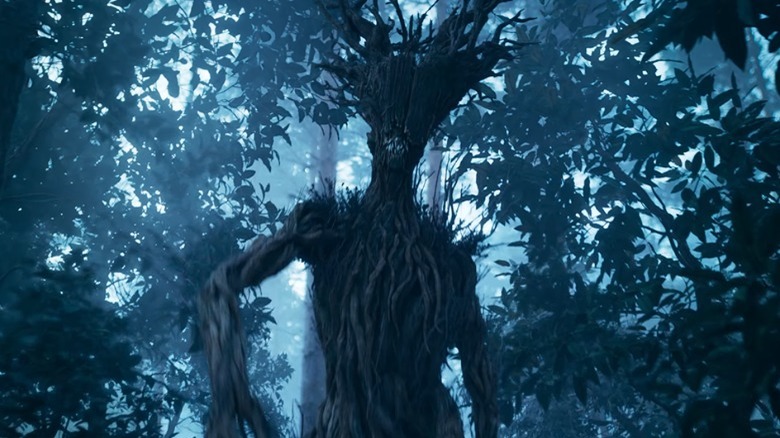 A leshy in a forest