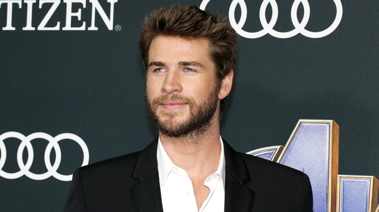 Liam Hemsworth smiling