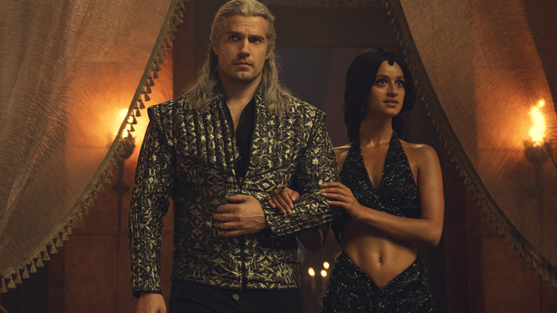 Geralt and Yennefer entering the Ball