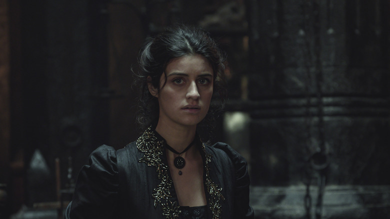 Anya Chalotra as Yennefer looking worried