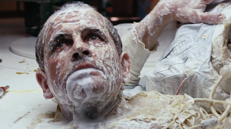 Ian Holm as a decapitated android