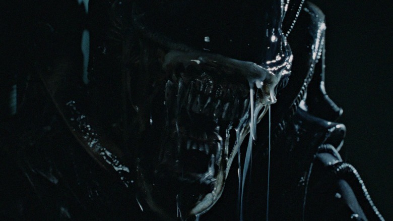 Xenomorph mouth up close