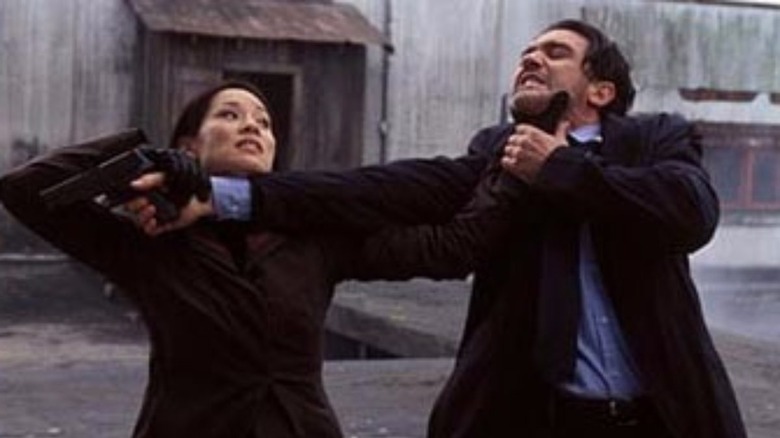 Lucy Liu and Antonio Banderas in Ballistic