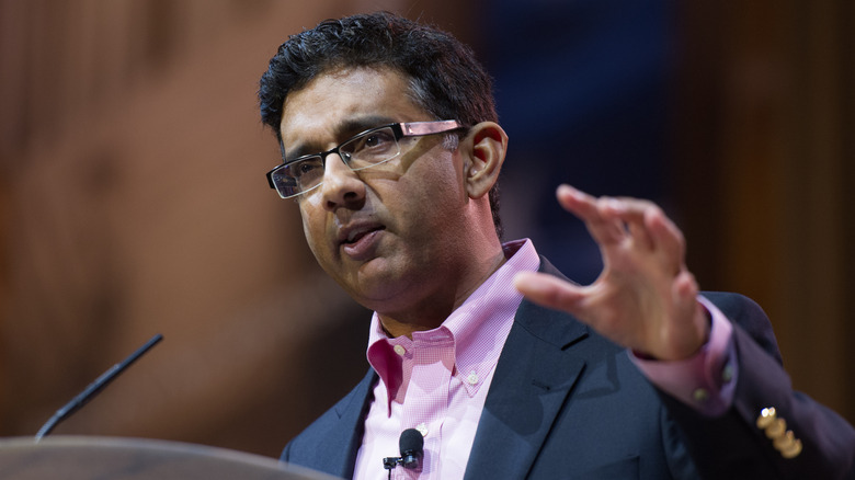 Dinesh D'Souza giving a political speech