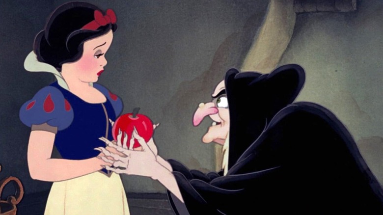 Snow White gets an apple