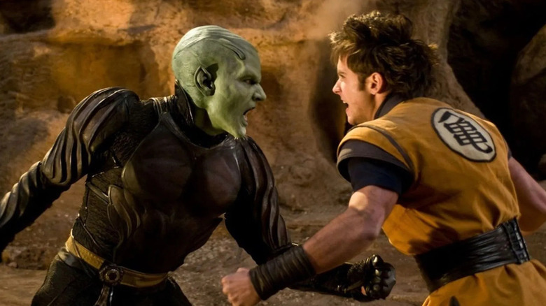 Chatwin and Marsters screaming in Dragonball Evolution