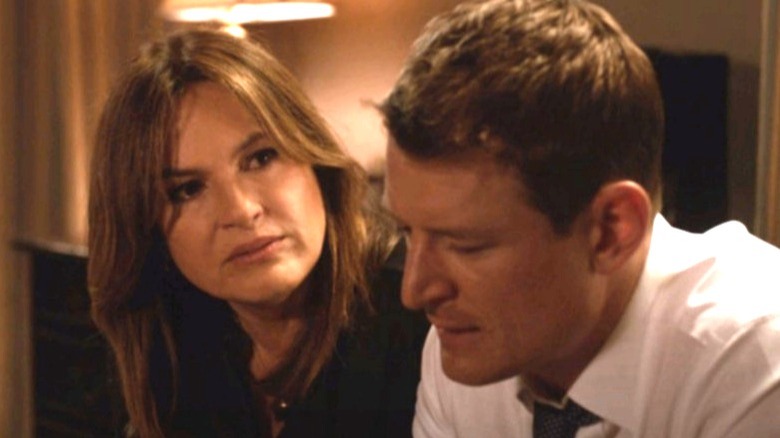 Olivia Benson and Peter Stone talking