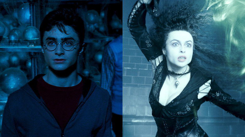 Harry Potter prophecies Bellatrix Lestrange casting avada kedavra