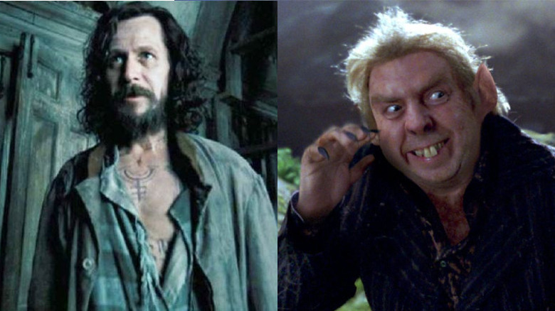 Sirius Black prison uniform Peter Pettigrew waving