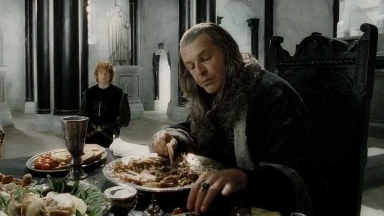 Denethor eats a meal