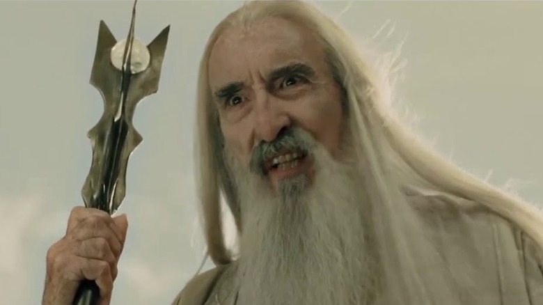 Saruman confronts Gandalf