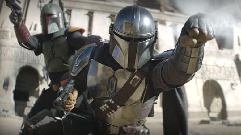 Boba Fett, Mandalorian fighting together