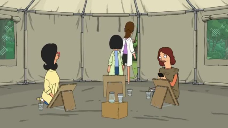 Bob's Burgers cast in Gayle's yurt