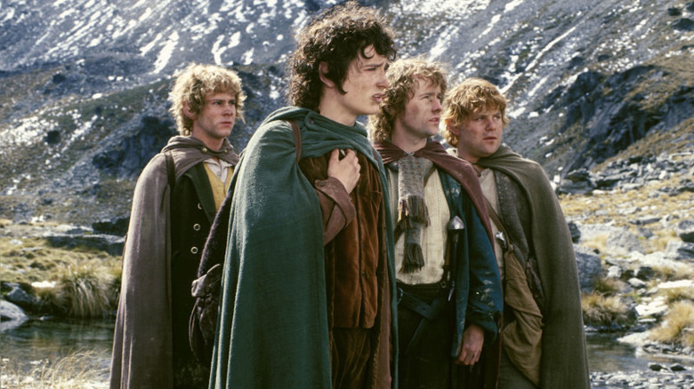 Frodo and company looking disheartened