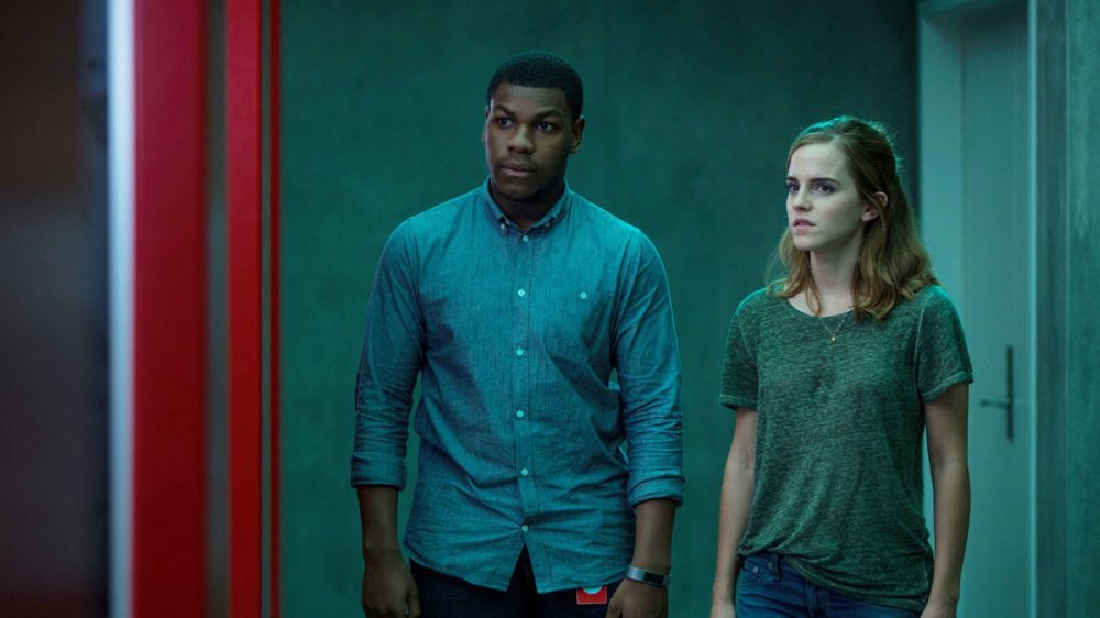 Emma Watson and John Boyega in The Circle 