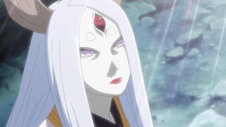 Kaguya Ōtsutsuk from Naruto looking up