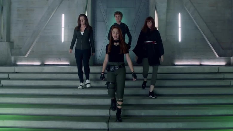 Kim Possible team walks down stairs