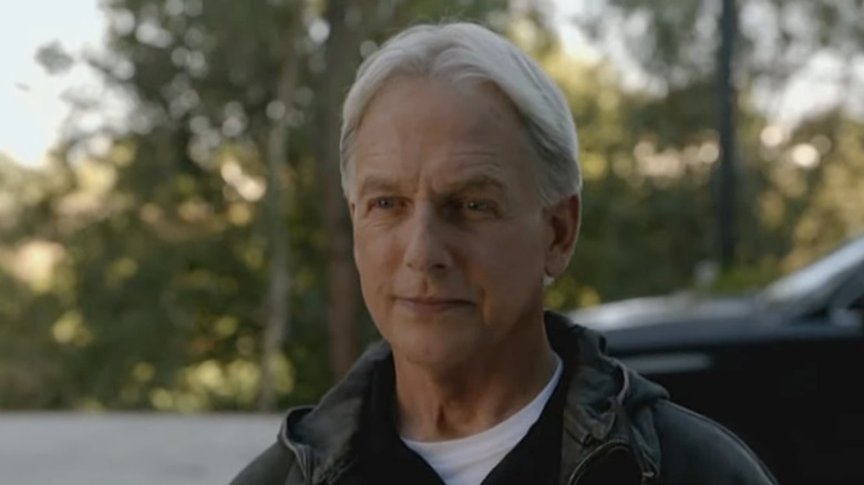 Gibbs smiling on NCIS