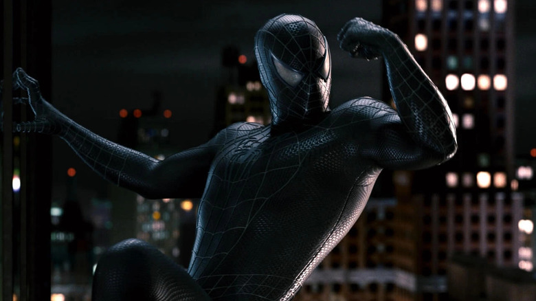 Spider-Man in the symbiote suit