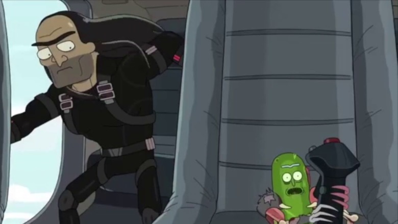 Pickle Rick with Jaguar