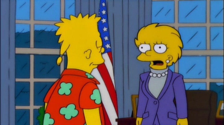 Bart and president Lisa