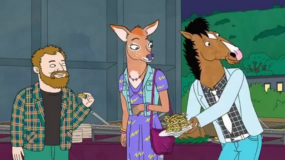 Herb Kazzaz, Charlotte Moore, And A Younger BoJack in BoJack Horseman