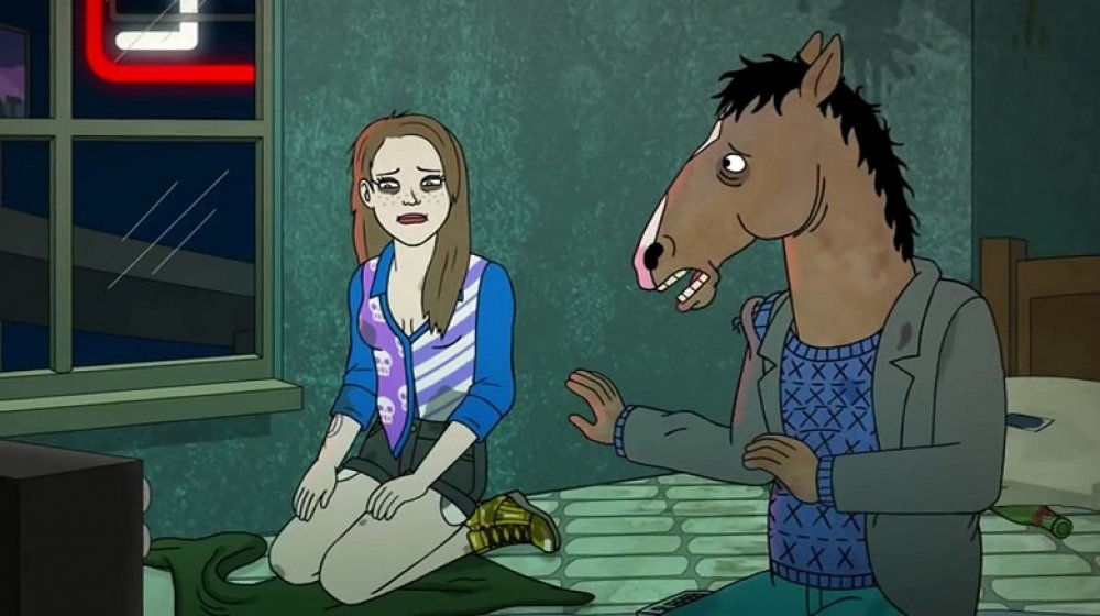 Sarah Lynn and BoJack in the midst of their bender in BoJack Horseman