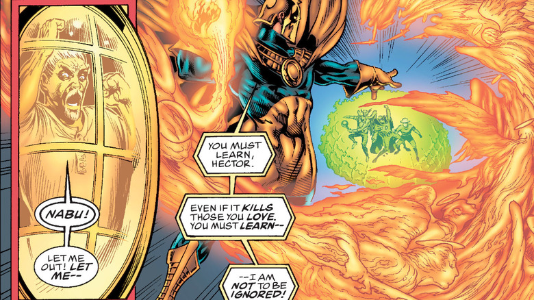 Mordru traps Hector Hall and becomes Doctor Fate