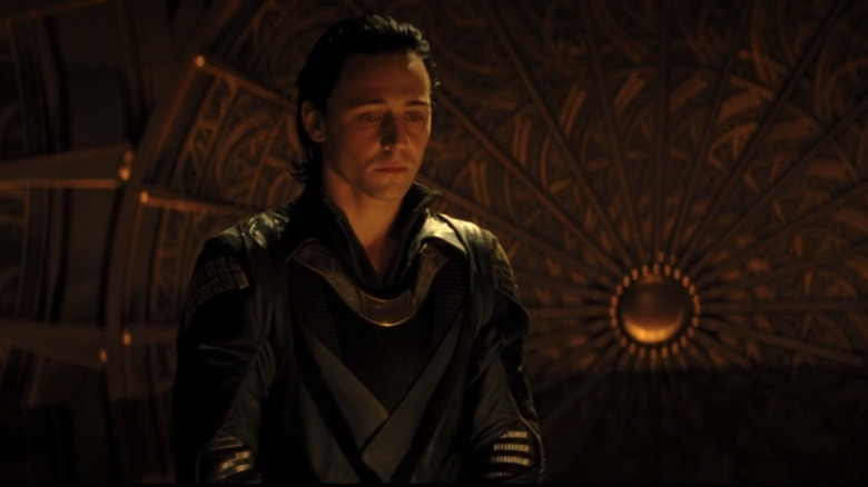 Loki waits while Thor is banished