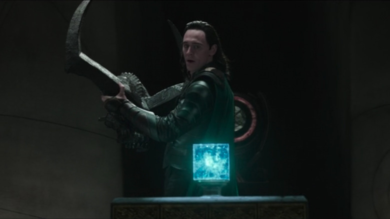 Loki ogles the Tesseract