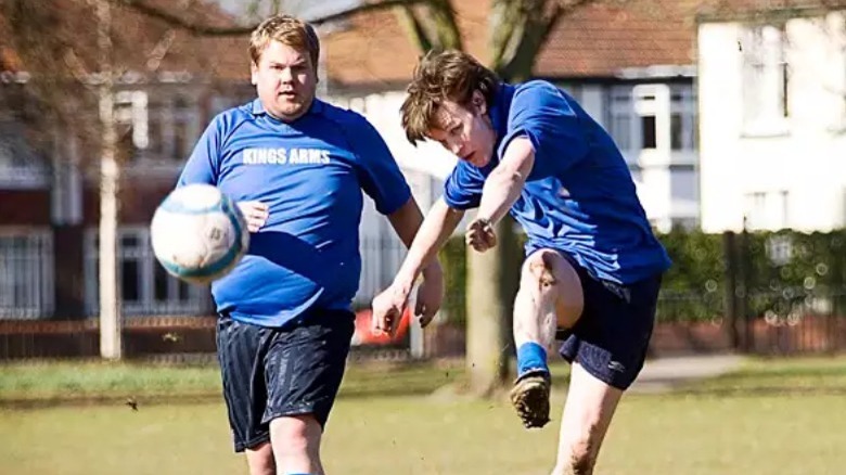 Matt Smith playing football