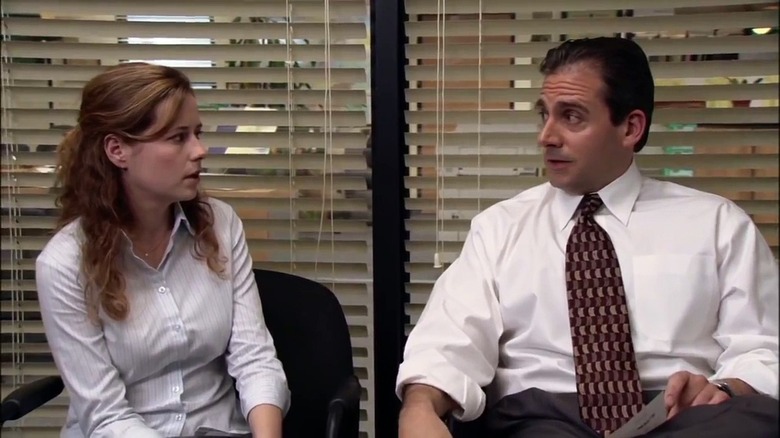 Michael Scott firing Pam Beesley on The Office