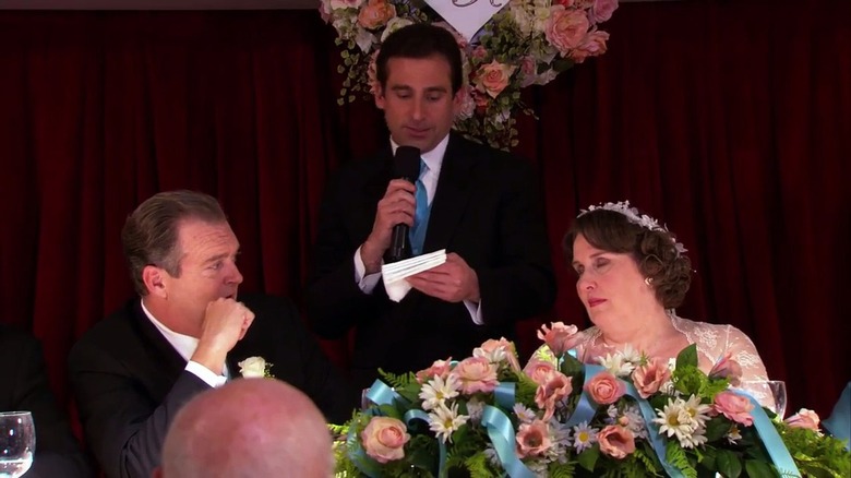 Michael Scott giving speech on The Office