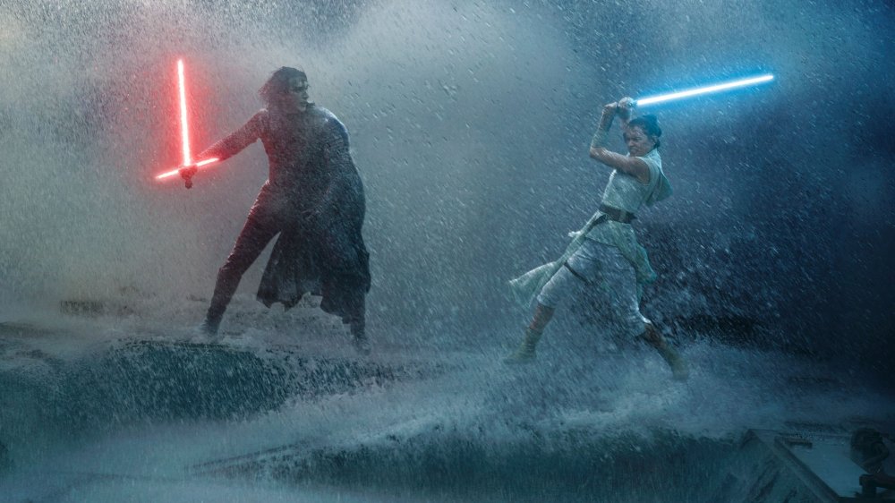 Kylo Ren battling Rey