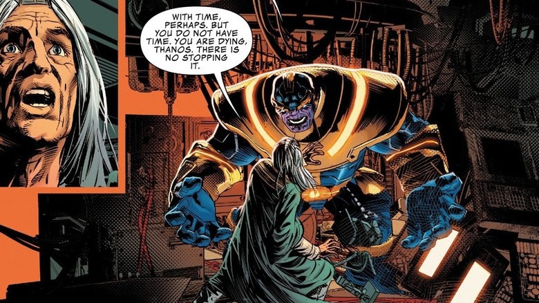 Thanos threatening Mentor