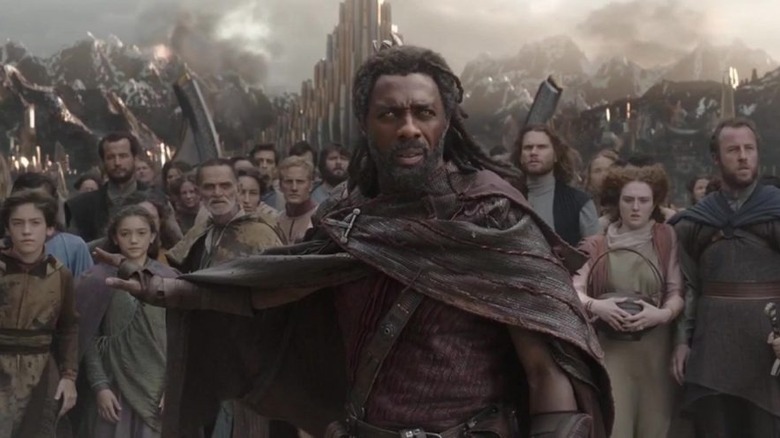 Heimdall defending Asgardian refugees.