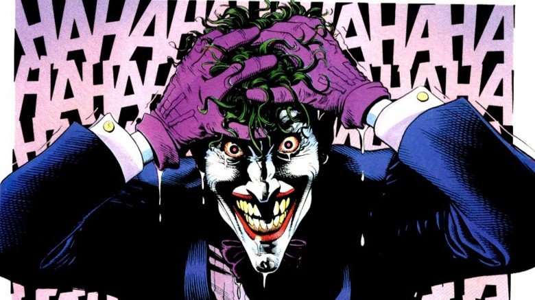 joker animated face saying hi