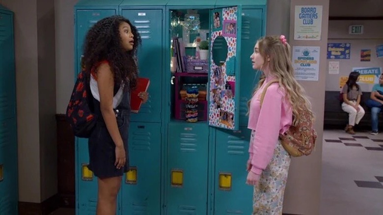 Frankie and Christine at their locker