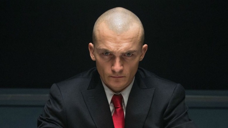 Agent 47 stares